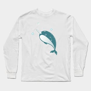 Narwhal whale Long Sleeve T-Shirt